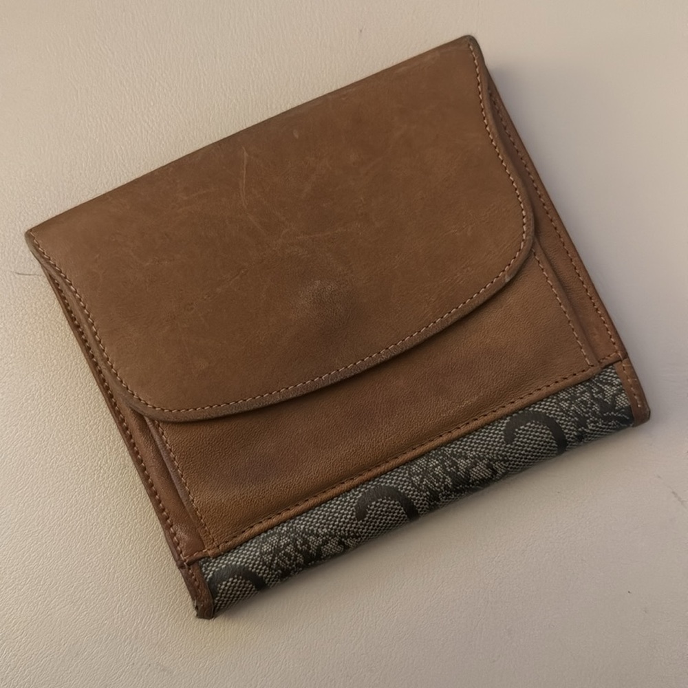 Vintage Celine C Macadam Horse Carriage Bifold Wallet Brown Canvas - Picture 2 of 7